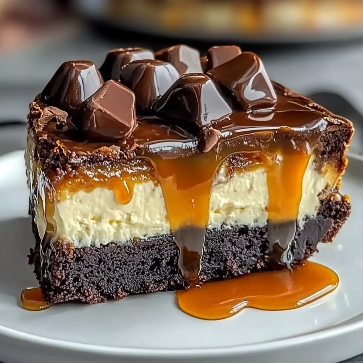 Caramel Brownie Cheesecake