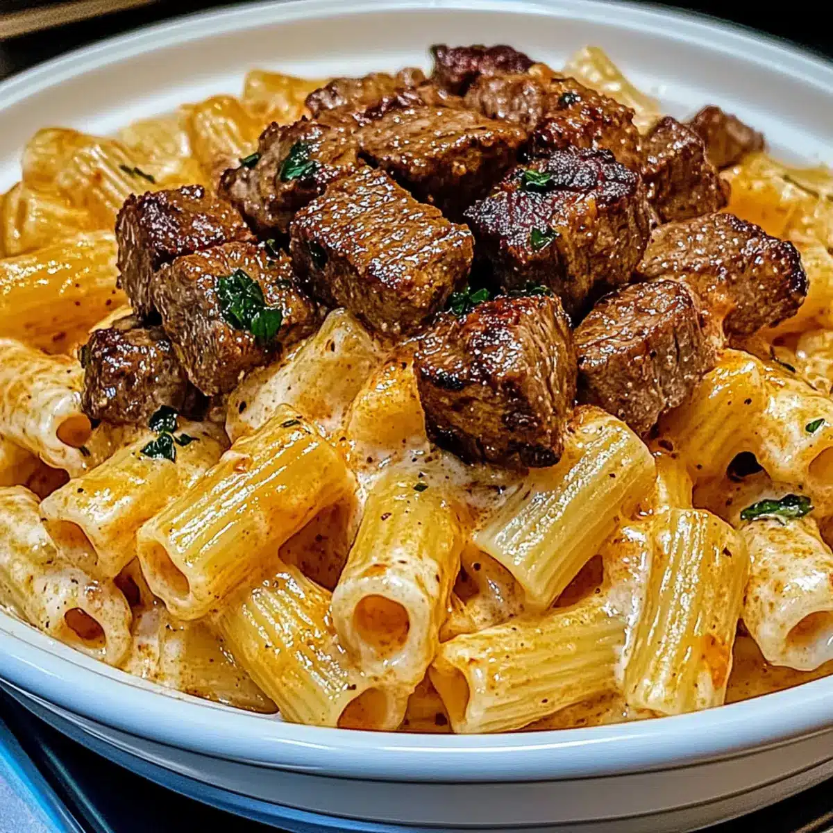 Cheesy Rigatoni Parmesan Sauce