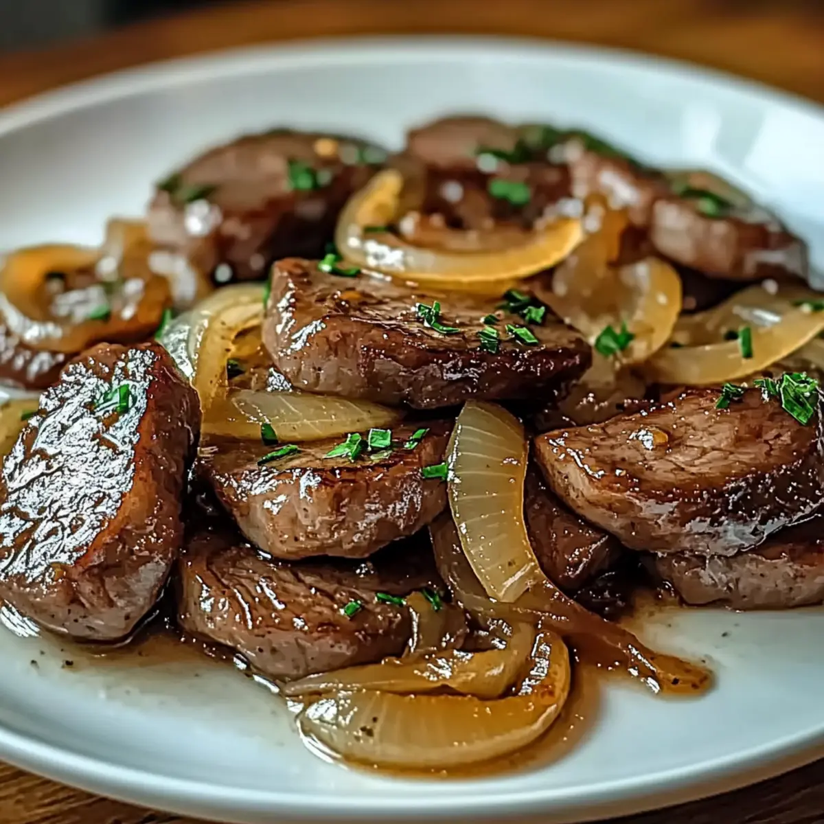 Classic Beef Liver with Caramelized Onions