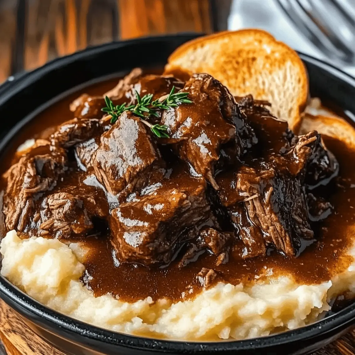 Slow Cooker Beef Manhattan