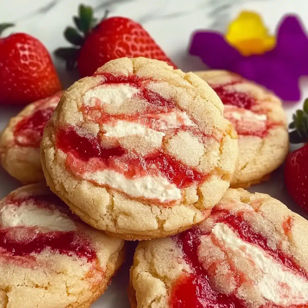 Strawberry Cheesecake Cookies