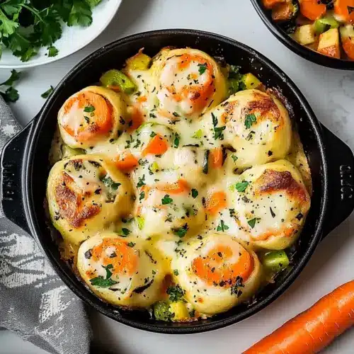 Cheesy Baked Vegetable Rolls