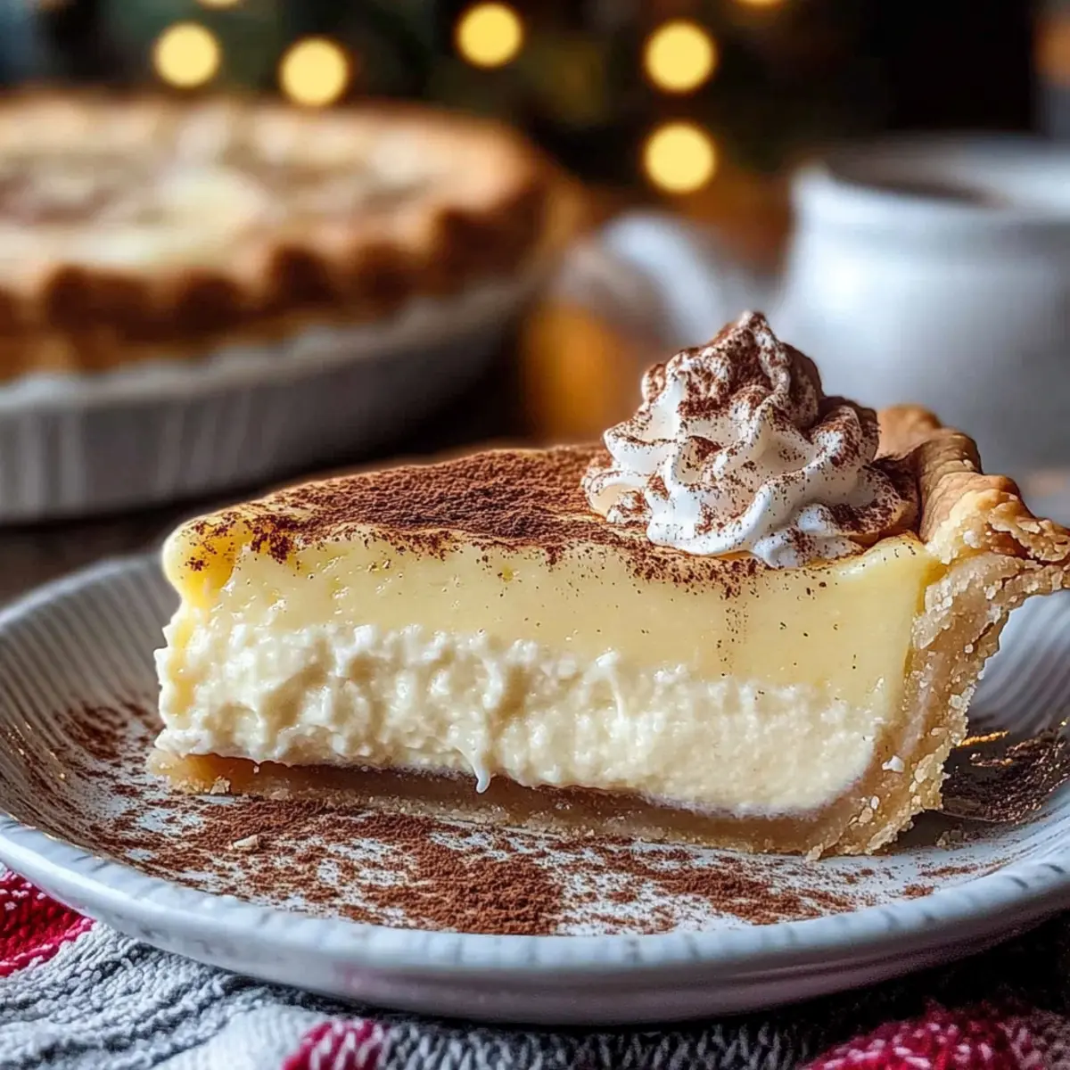 Cinnamon-Vanilla Custard Pie