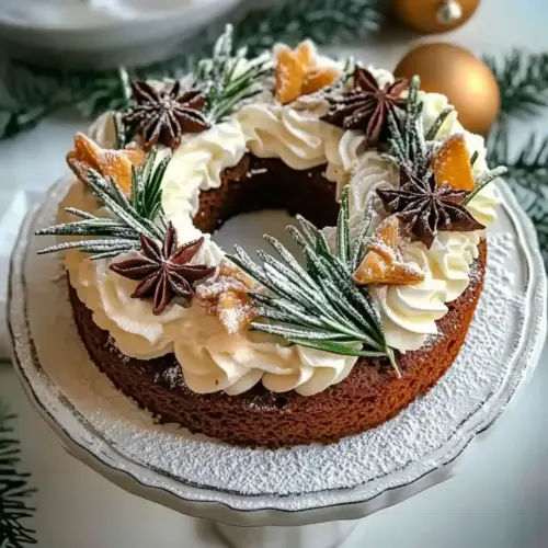 Spiced Gingerbread Wreath Cake