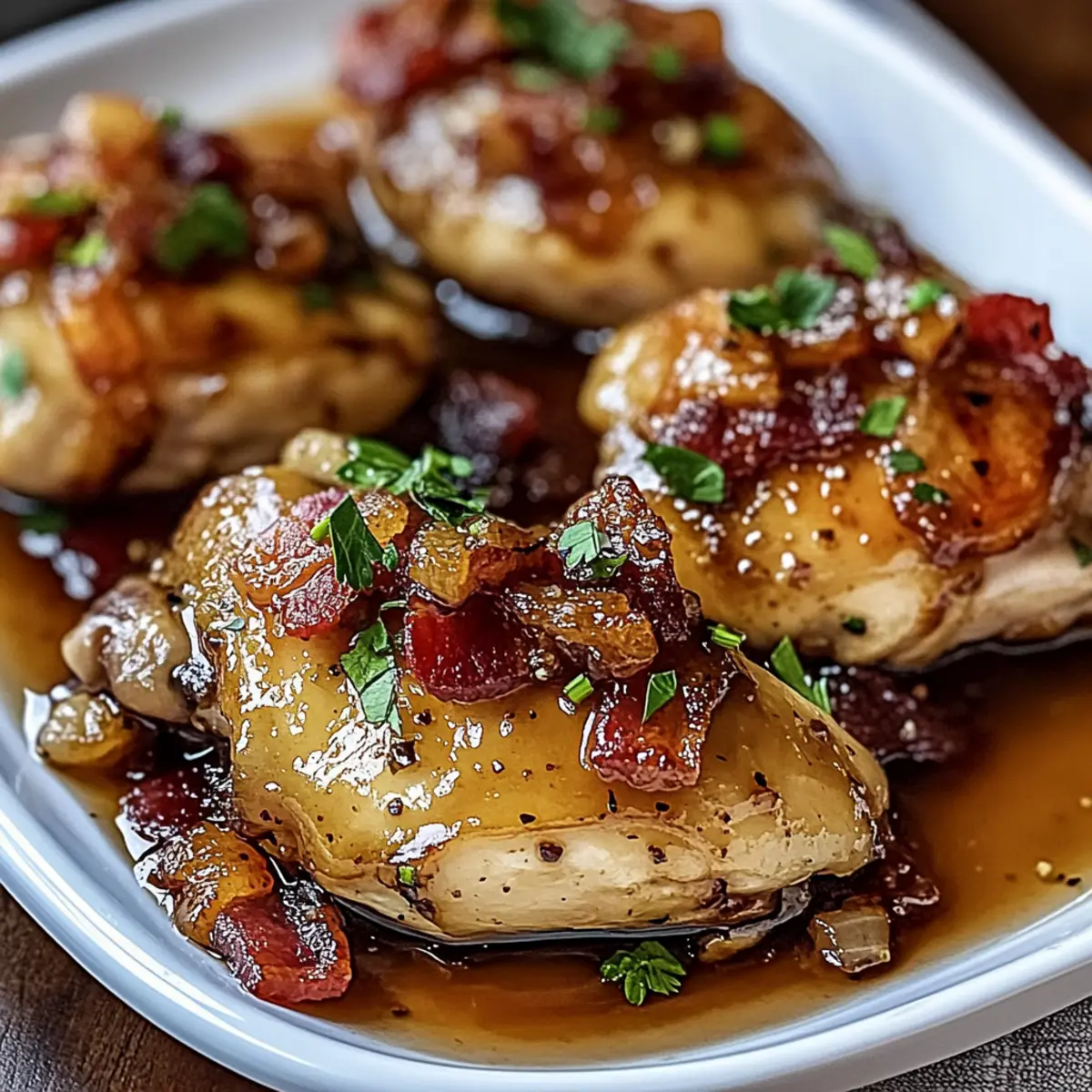Maple Garlic Bacon Chicken