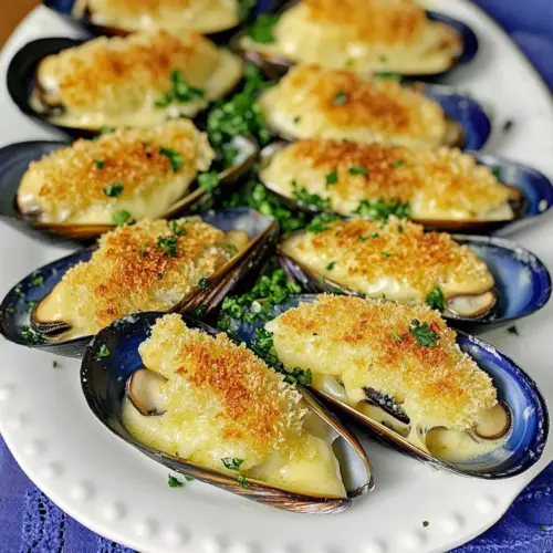 Stuffed Baked Mussels