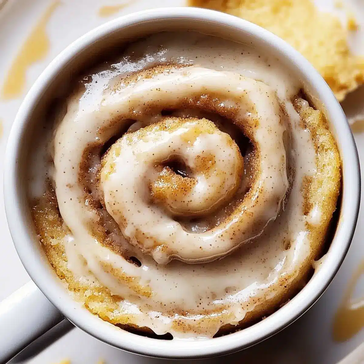 Cinnamon Roll Mug Cake