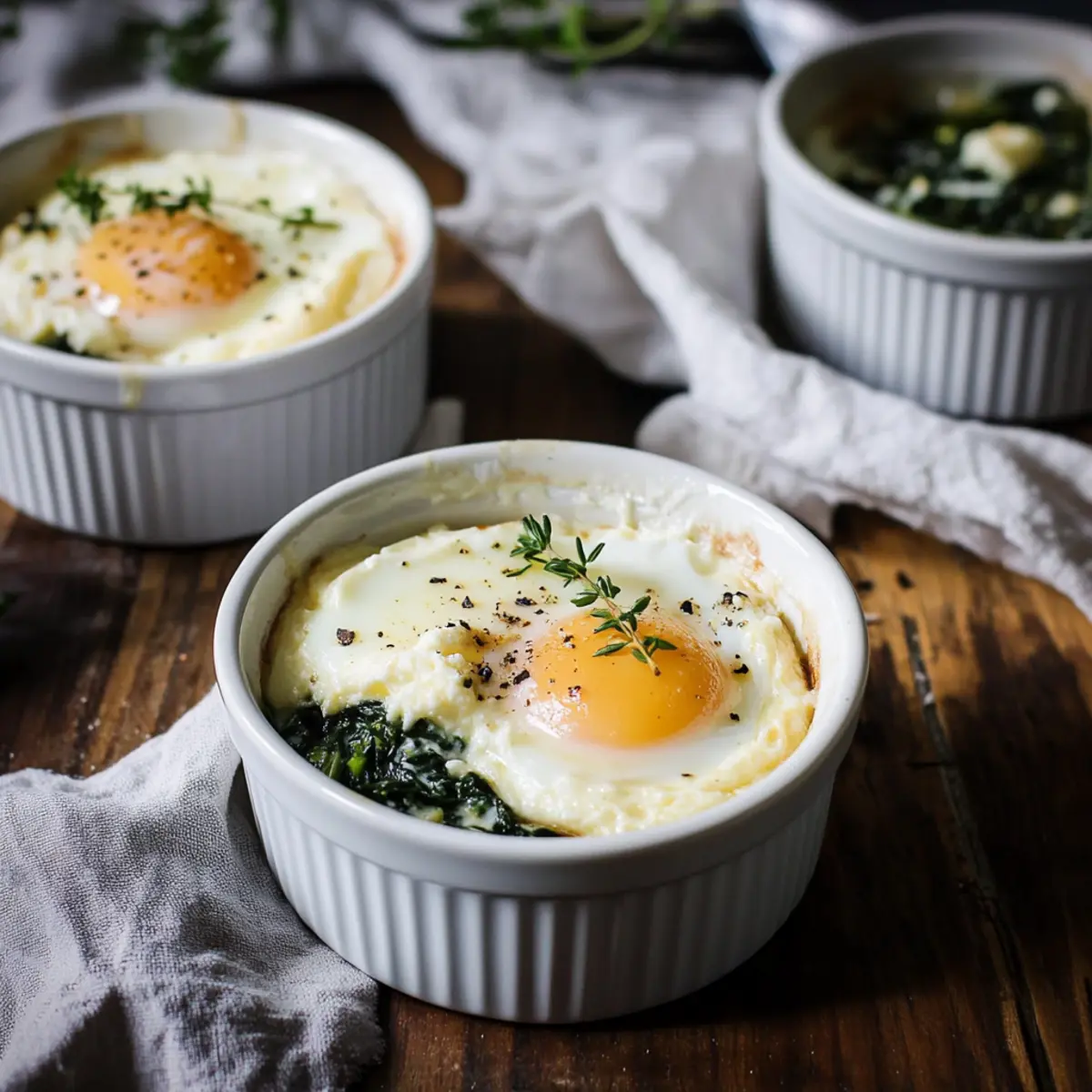 Ricotta and Thyme Baked Eggs
