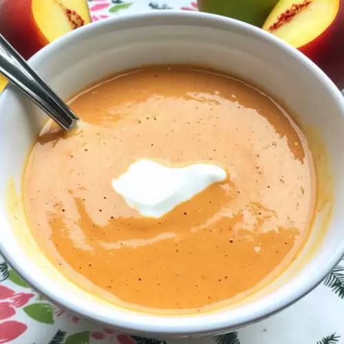 Chilled Peach Soup Recipe