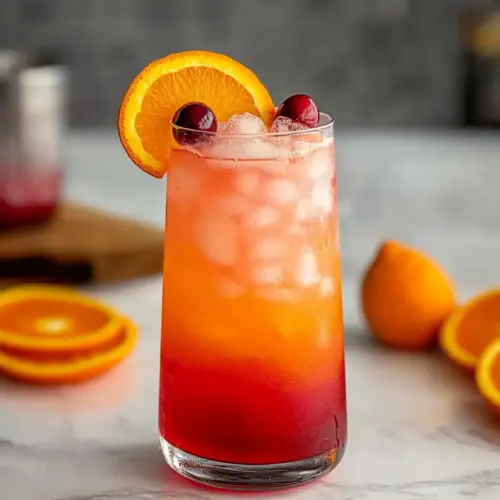 Cranberry Sunrise Mocktail