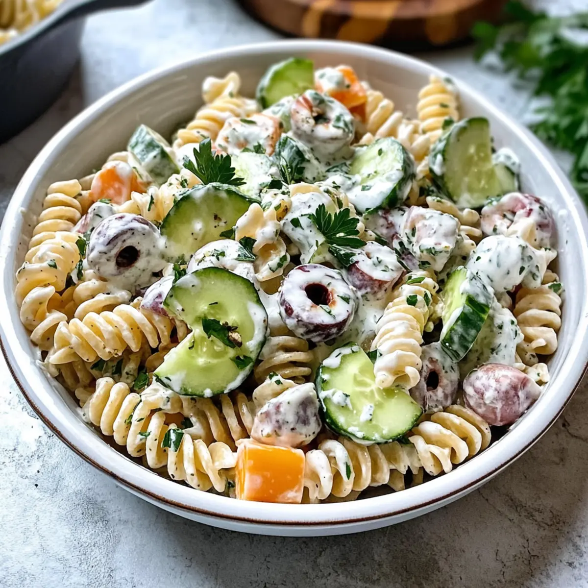 Tzatziki Pasta Salad Recipe