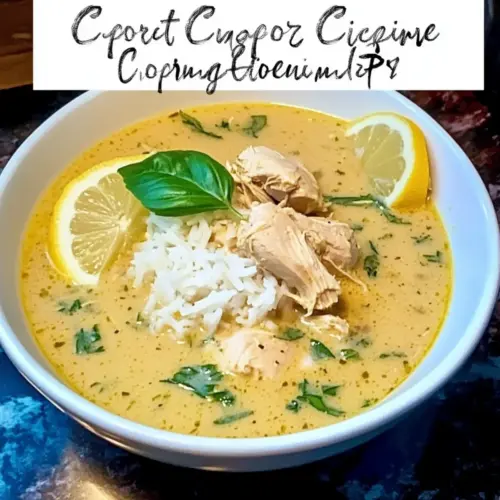 Crock Pot Thai Ginger Chicken Soup