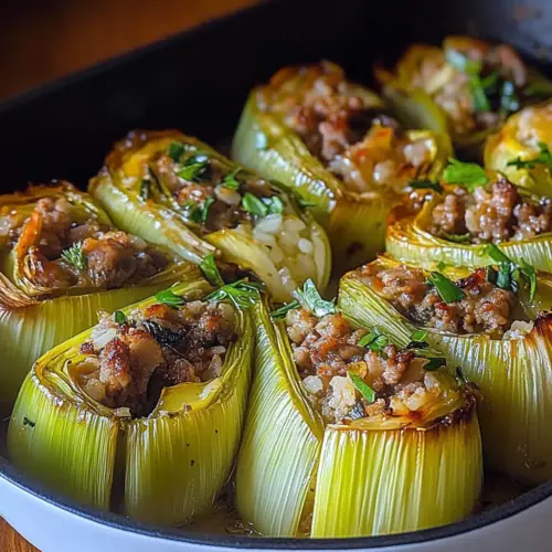 Tasty Filled Leeks Dish