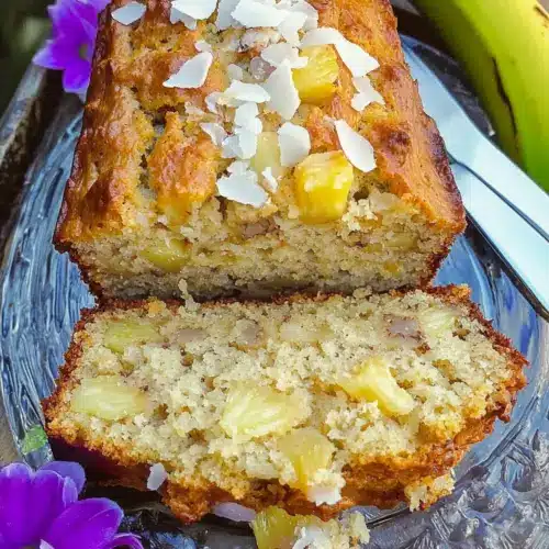 Hawaiian Banana Bread with Pineapple