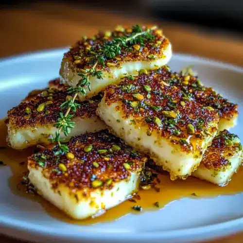 Pistachio-Crusted Halloumi