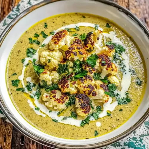 Mediterranean Cauliflower Soup