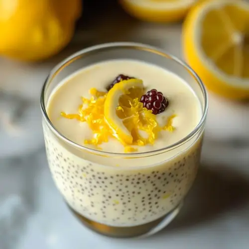 Yummy Lemon Cream Chia Pudding