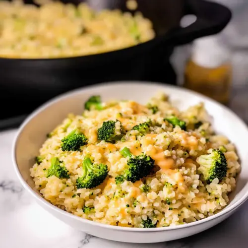 Cheesy Broccoli Cauliflower Rice
