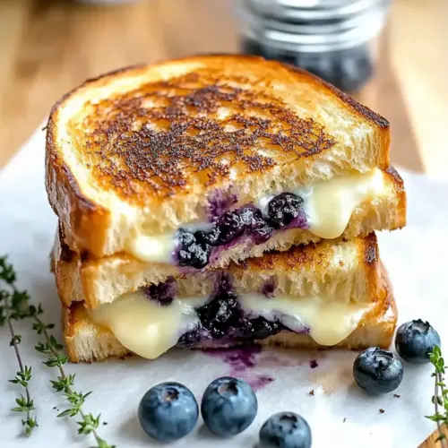 Crispy Blueberry Grilled Cheese