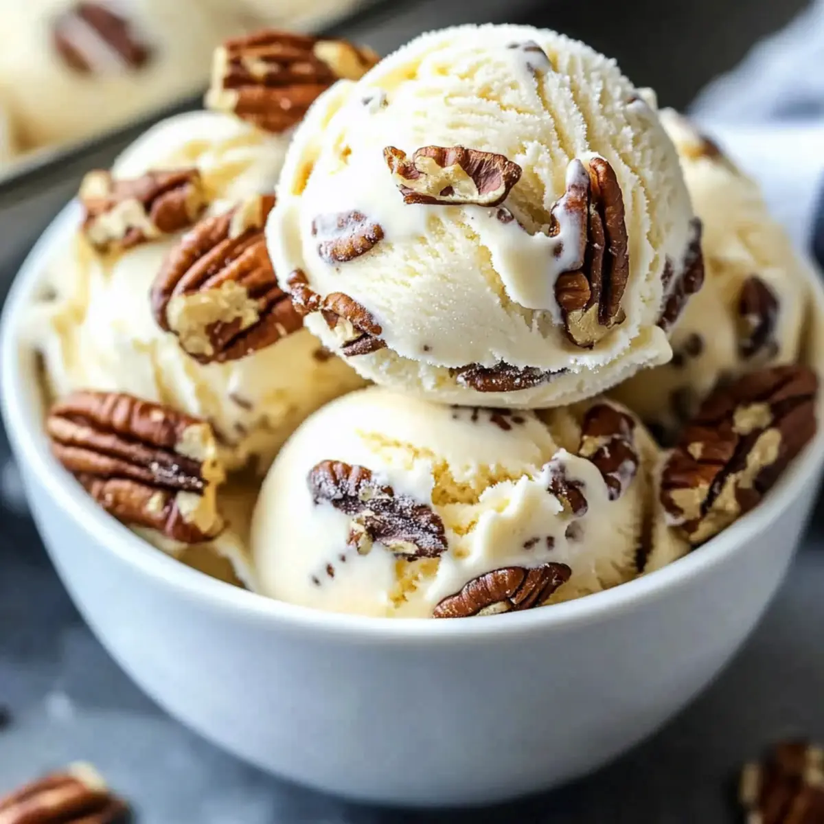Easy Butter Pecan Ice Cream